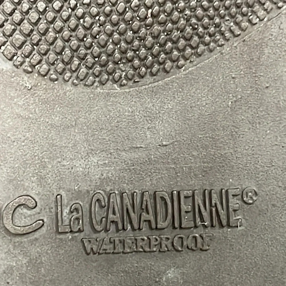 La Canadienne Waterproof Suede Heeled Square Toe Ankle Boots Dark Brown 8M - Picture 9 of 16